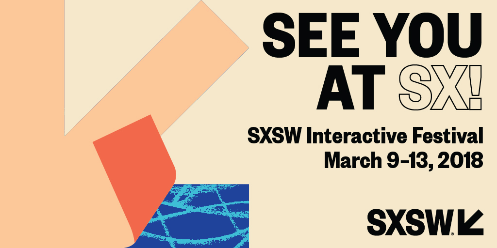 SXSW Interactive Festival logo, March 9 to 13, 2018
